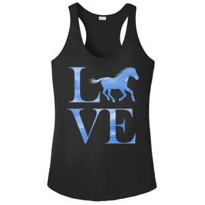 Love Horses Ladies PosiCharge Competitor Racerback Tank