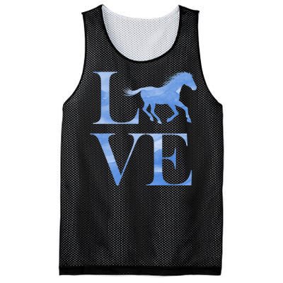 Love Horses Mesh Reversible Basketball Jersey Tank