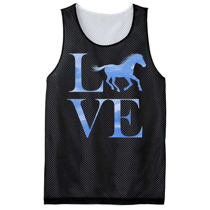 Love Horses Mesh Reversible Basketball Jersey Tank