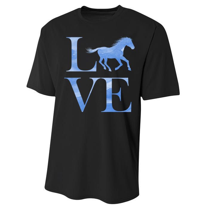 Love Horses Performance Sprint T-Shirt