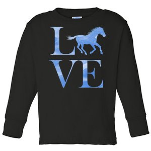 Love Horses Toddler Long Sleeve Shirt