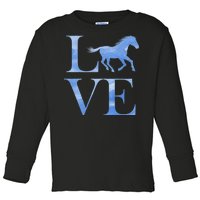 Love Horses Toddler Long Sleeve Shirt