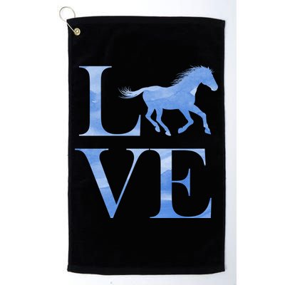 Love Horses Golf Towel