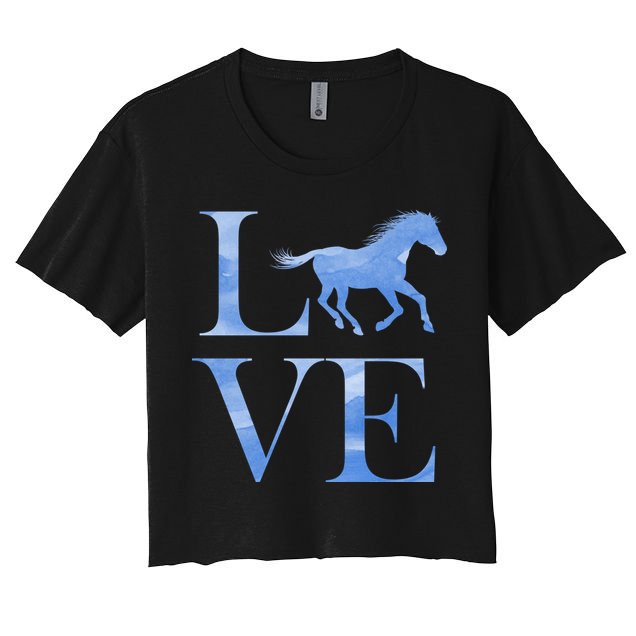 Love Horses Crop Top