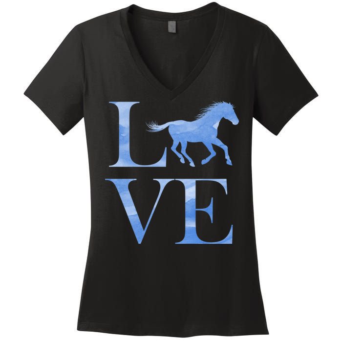 Love Horses Women's V-Neck T-Shirt