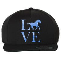 Love Horses Wool Snapback Cap