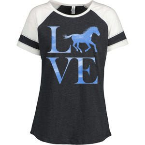 Love Horses Enza Ladies Jersey Colorblock Tee