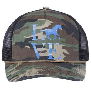 Love Horses Retro Rope Trucker Hat Cap