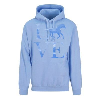 Love Horses Unisex Surf Hoodie