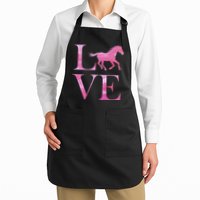 Love Horses Pink Logo Apron