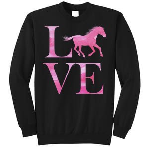 Love Horses Pink Logo Sweatshirt