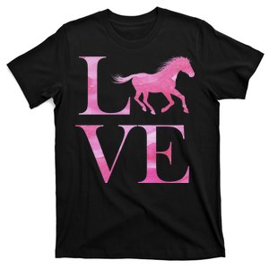 Love Horses Pink Logo T-Shirt