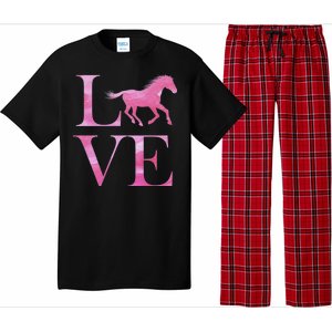 Love Horses Pink Logo Pajama Set