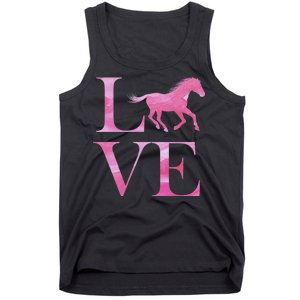 Love Horses Pink Logo Tank Top