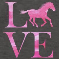 Love Horses Pink Logo Vector Backpack