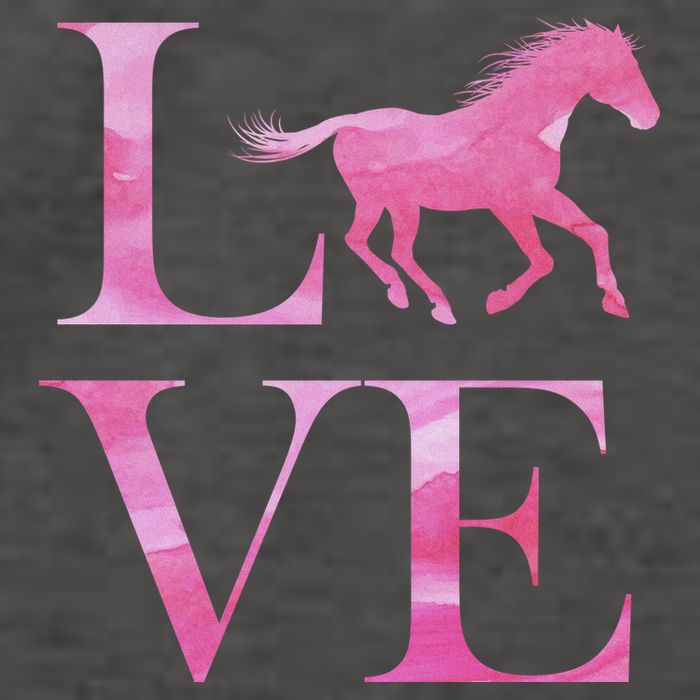 Love Horses Pink Logo Vector Backpack