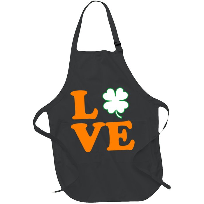 Love Irish Clover Shamrock St. Patrick's Day Apron