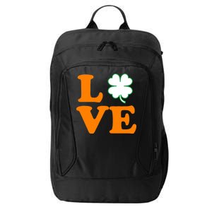 Love Irish Clover Shamrock St. Patrick's Day City Backpack