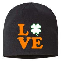 Love Irish Clover Shamrock St. Patrick's Day Sustainable Beanie
