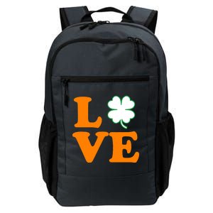 Love Irish Clover Shamrock St. Patrick's Day Daily Commute Backpack