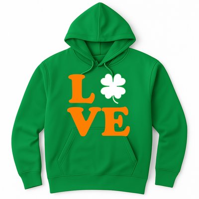 Love Irish Clover Shamrock St. Patrick's Day Hoodie