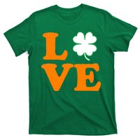 Love Irish Clover Shamrock St. Patrick's Day T-Shirt