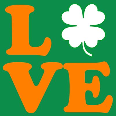Love Irish Clover Shamrock St. Patrick's Day T-Shirt