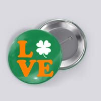 Love Irish Clover Shamrock St. Patrick's Day Button