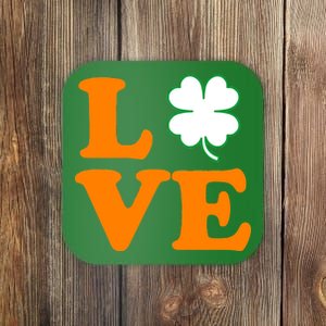 Love Irish Clover Shamrock St. Patrick's Day Coaster