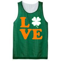 Love Irish Clover Shamrock St. Patrick's Day Mesh Reversible Basketball Jersey Tank