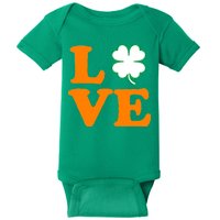 Love Irish Clover Shamrock St. Patrick's Day Baby Bodysuit