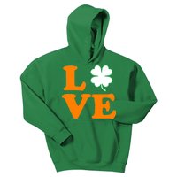 Love Irish Clover Shamrock St. Patrick's Day Kids Hoodie