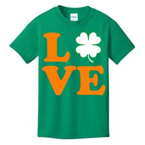 Love Irish Clover Shamrock St. Patrick's Day Kids T-Shirt