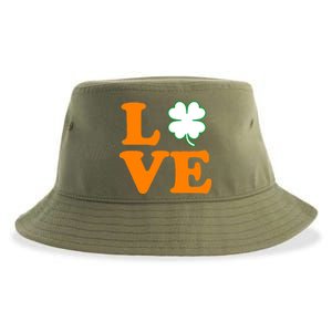 Love Irish Clover Shamrock St. Patrick's Day Sustainable Bucket Hat