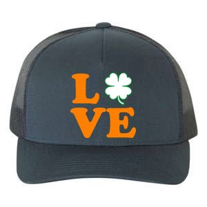 Love Irish Clover Shamrock St. Patrick's Day Yupoong Adult 5-Panel Trucker Hat