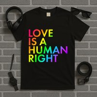 Love Is A Human Right Rainbow T-Shirt