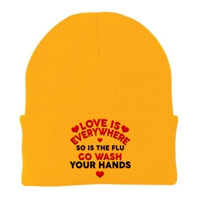 Love Is Everyone So Is the Flu Knit Cap Winter Beanie