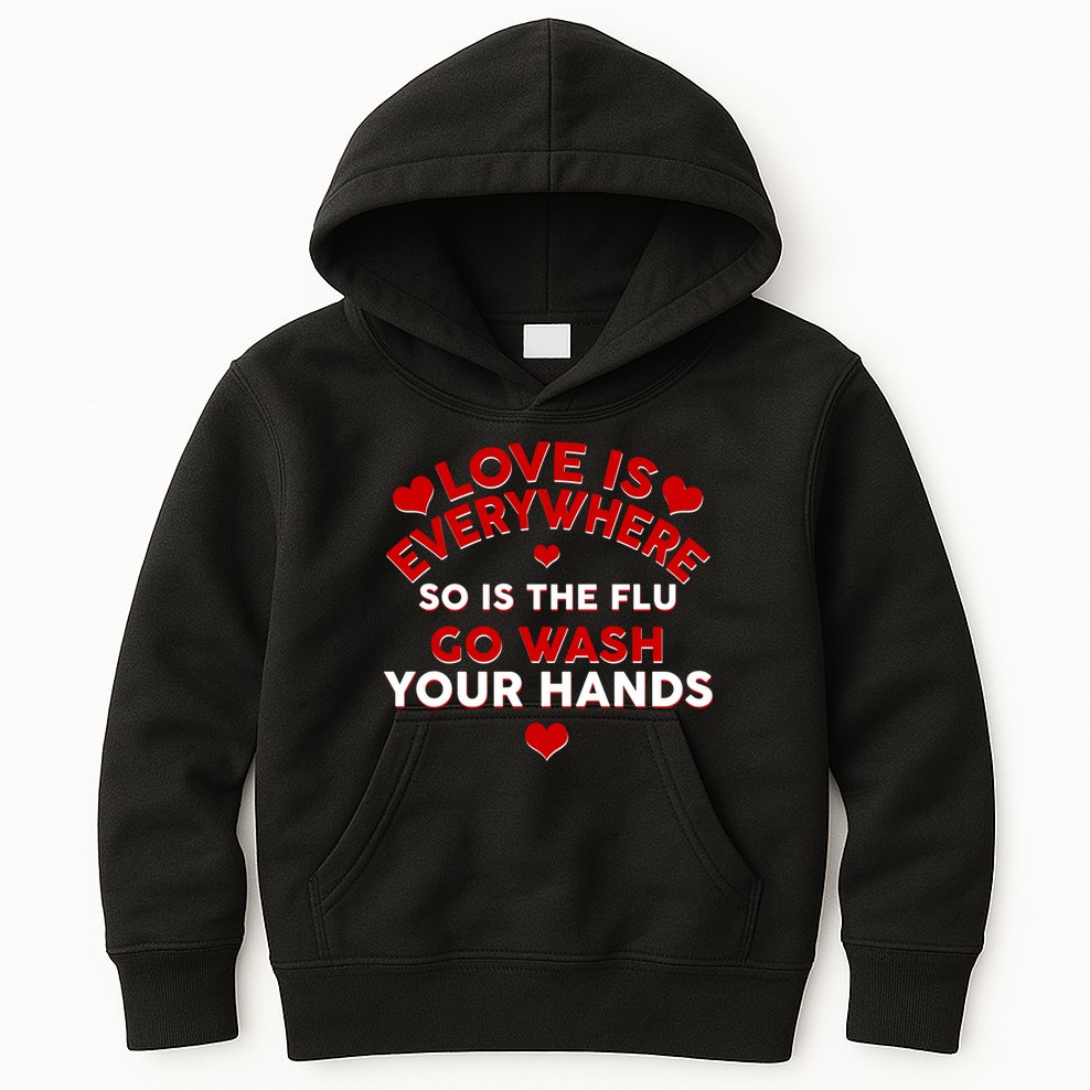 Love Is Everyone So Is the Flu Kids Hoodie