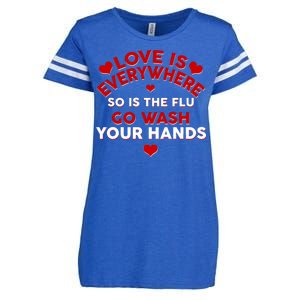 Love Is Everyone So Is the Flu Enza Ladies Jersey Football T-Shirt