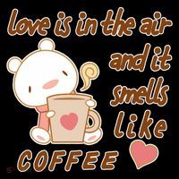Love Is In The Air And It Smells Like Coffee Teddy Bear 7-Panel Snapback Hat