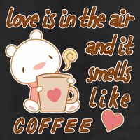 Love Is In The Air And It Smells Like Coffee Teddy Bear Adult Drive Performance Visor
