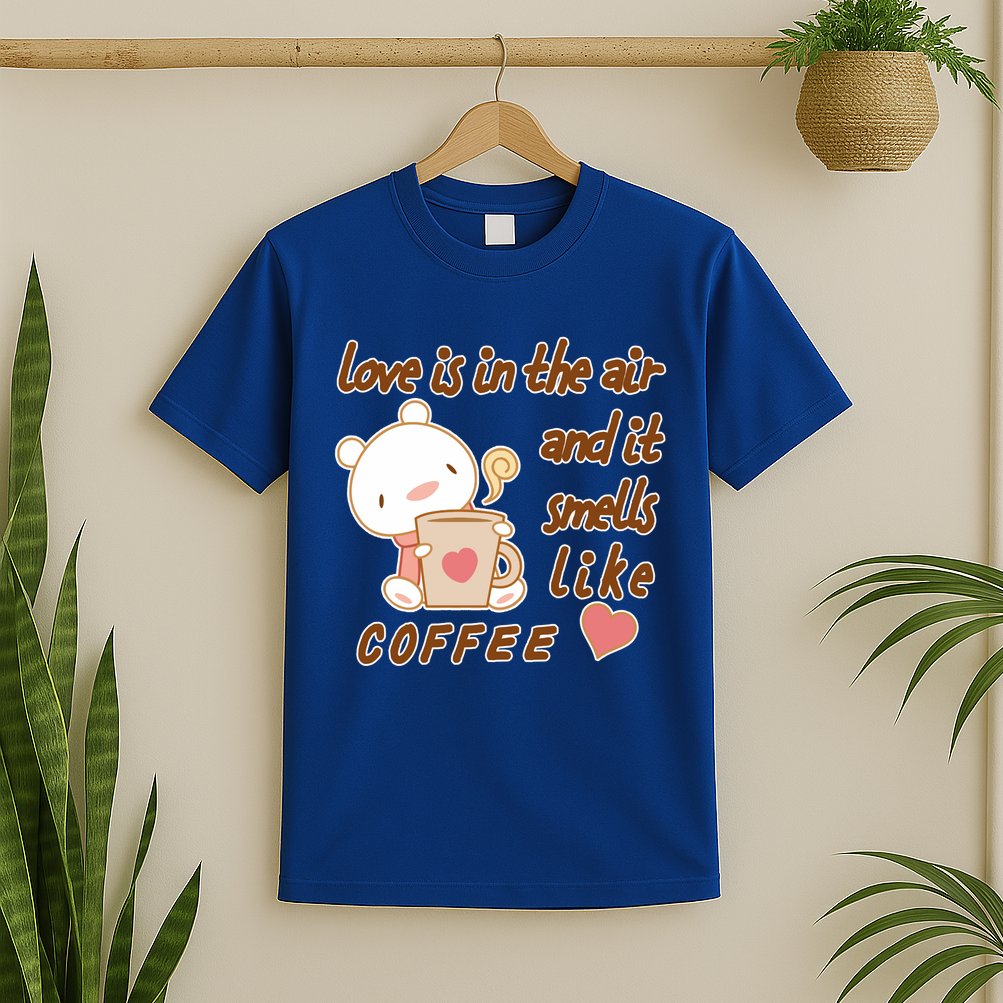 Love Is In The Air And It Smells Like Coffee Teddy Bear T-Shirt
