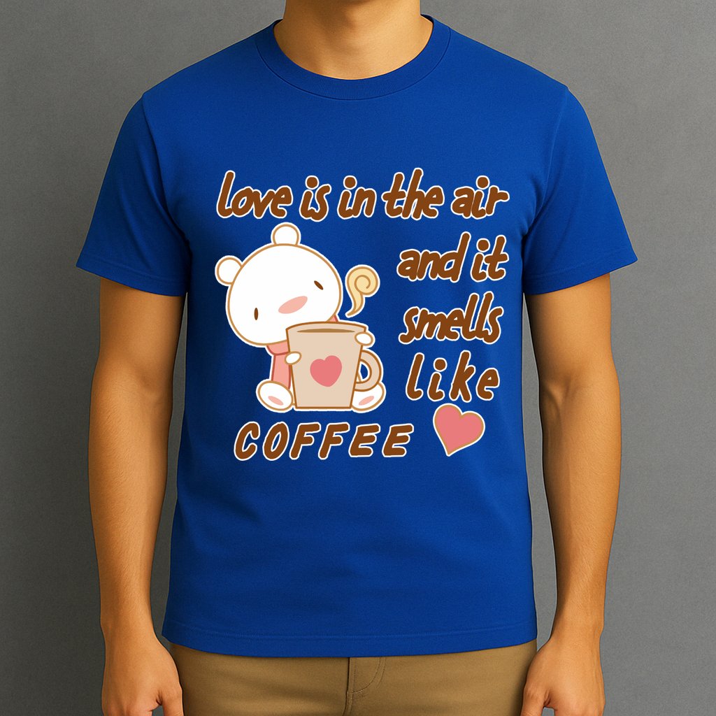 Love Is In The Air And It Smells Like Coffee Teddy Bear T-Shirt
