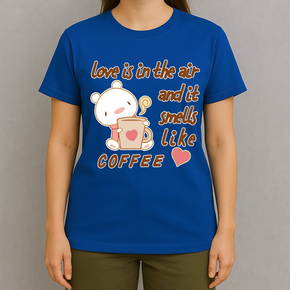 Love Is In The Air And It Smells Like Coffee Teddy Bear T-Shirt