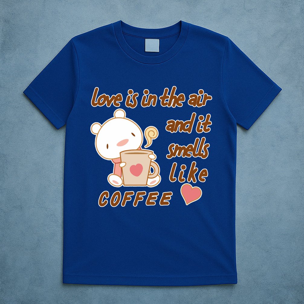 Love Is In The Air And It Smells Like Coffee Teddy Bear T-Shirt
