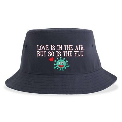 Love Is In The Air But So is the Flu Sustainable Bucket Hat