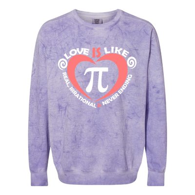 Love Is Like  PI Colorblast Crewneck Sweatshirt