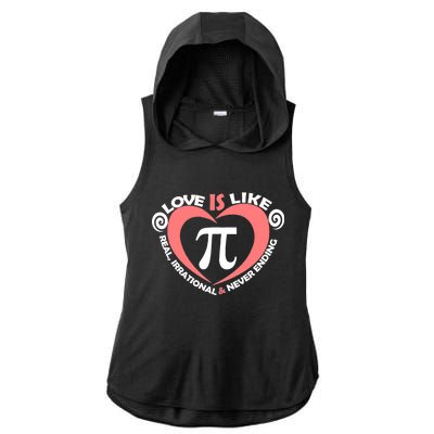 Love Is Like  PI Ladies PosiCharge Tri-Blend Wicking Draft Hoodie Tank