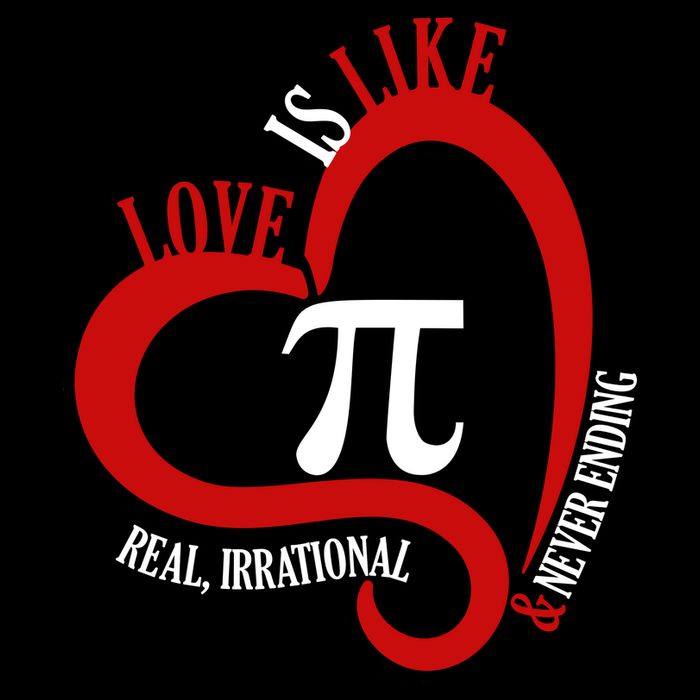 Love Is Like Pi Real Irrational Never Ending Backpack