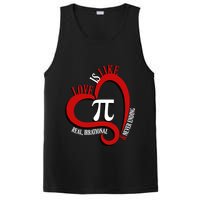 Love Is Like Pi Real Irrational Never Ending PosiCharge Competitor Tank